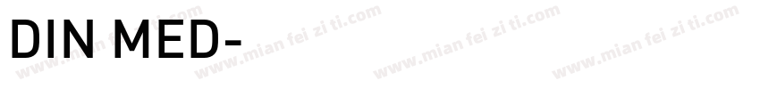 DIN MED字体转换